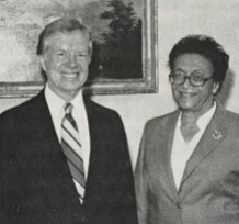 With President Jimmy Carter