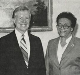 With President Jimmy Carter